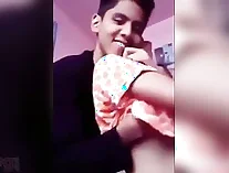 desi,GF,in bed,india